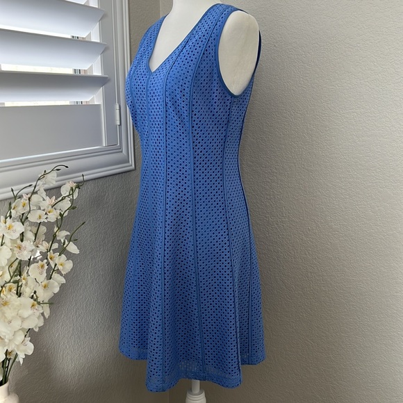 Ann Taylor Flare Periwinkle Blue Dress - Picture 3 of 11
